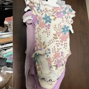 Floral Baby Onesie Set